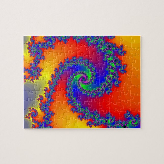 Puzzle: Spiral Fractal Design Jigsaw Puzzle (Horizontal)