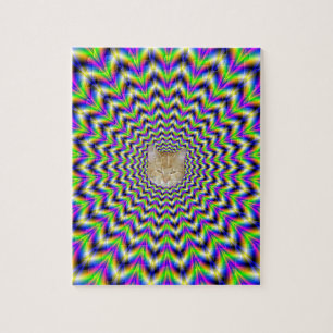 Puzzle Star in Yellow Pink Blue and Green