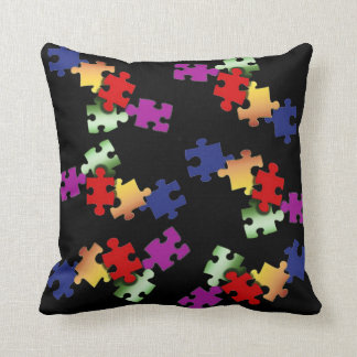 puzzle throw pillow