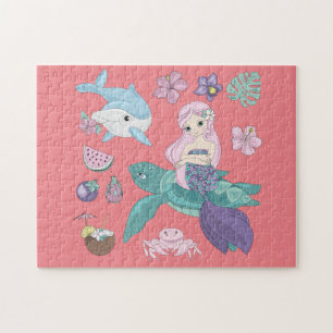 Puzzle "under the sea" for girls.