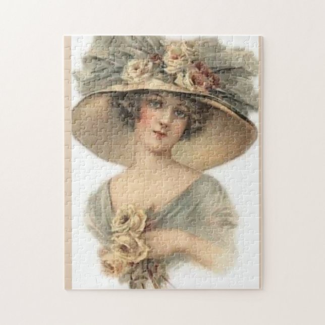 Puzzle Vintage Illustration Art Nouveau  (Vertical)