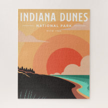 PUZZLE: Vintage Indiana Dunes National Park City