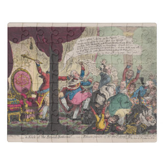 PUZZLE Vintage Political Satire and Public Chaos