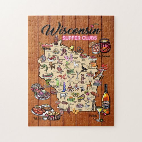 Puzzle _Wisconsin Supper Club Map