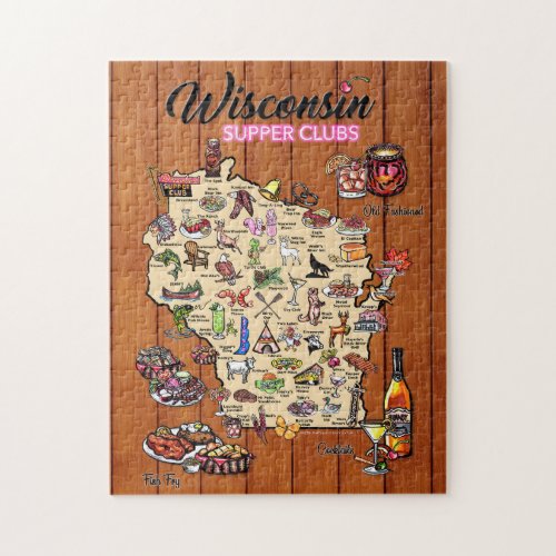 Puzzle _Wisconsin Supper Club Map
