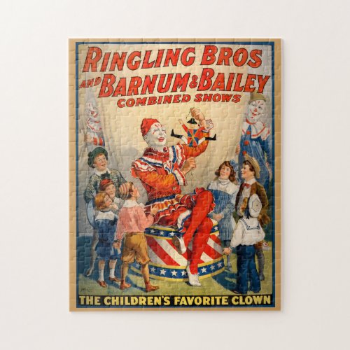 Puzzle with a Vintage Circus Poster