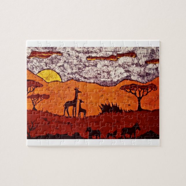Puzzle with African Landscape (Horizontal)