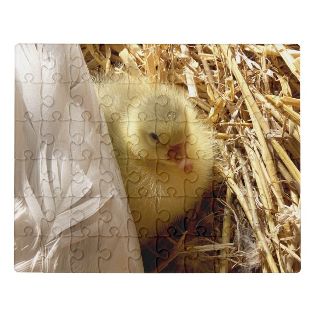 puzzle with, animals, happy living on farm (Puzzle Horizontal)