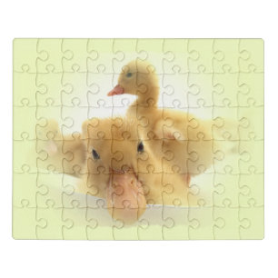 puzzle with, animals, happy living on farm