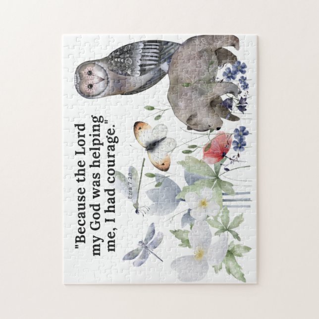 Puzzle with beautiful verse from the bible (Vertical)