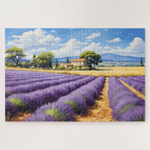 Puzzle with charming lavender Provence France