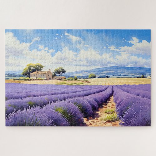 Puzzle with charming lavender Provence France