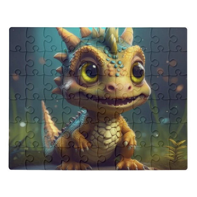 Puzzle with cute dragon (Puzzle Horizontal)