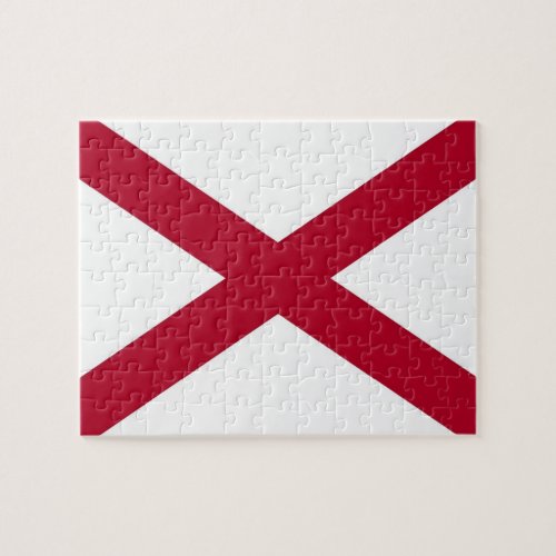 Puzzle with Flag of Alabama State