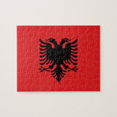 Puzzle with Flag of Albania