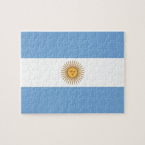 Puzzle with Flag of Argentina