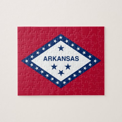 Puzzle with Flag of Arkansas State
