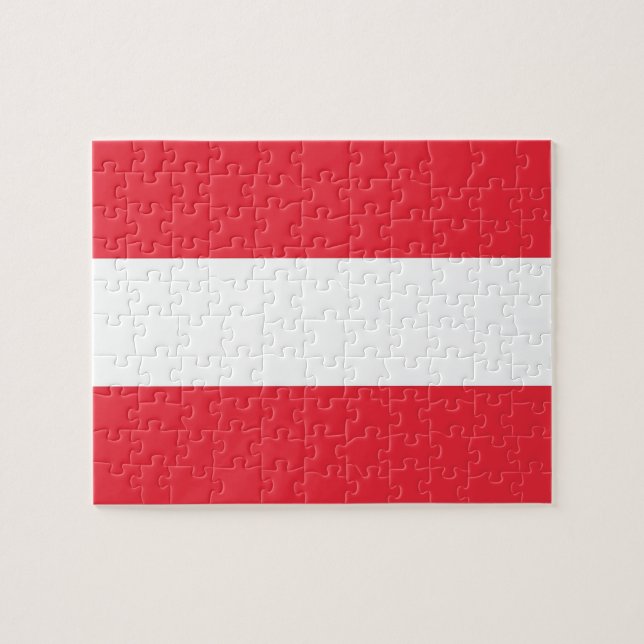 Puzzle with Flag of Austria (Horizontal)