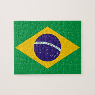 Puzzle with Flag of Brazil