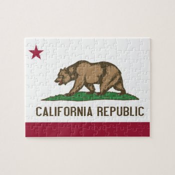 Puzzle With Flag Of California State by AllFlags at Zazzle