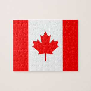 Puzzle with Flag of Canada