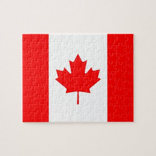 Puzzle with Flag of Canada