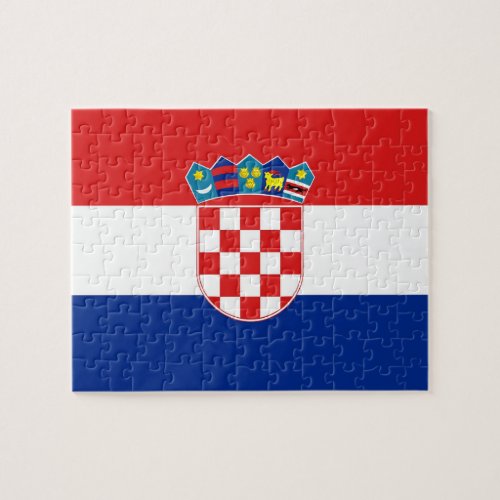 Puzzle with Flag of Croatia