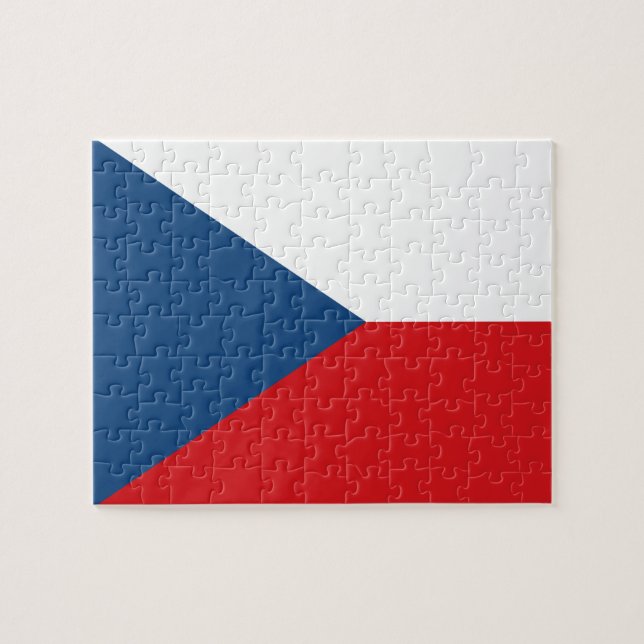 Puzzle with Flag of Czechia (Horizontal)