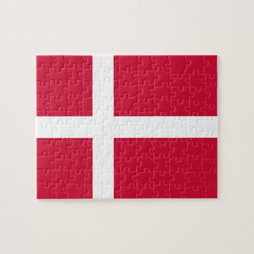 Puzzle with Flag of Denmark