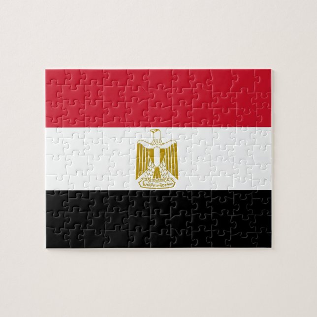 Puzzle with Flag of Egypt (Horizontal)