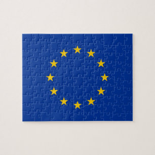 Puzzle with Flag of European Union