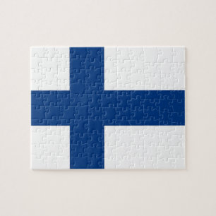Puzzle with Flag of Finland