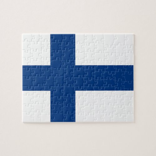 Puzzle with Flag of Finland