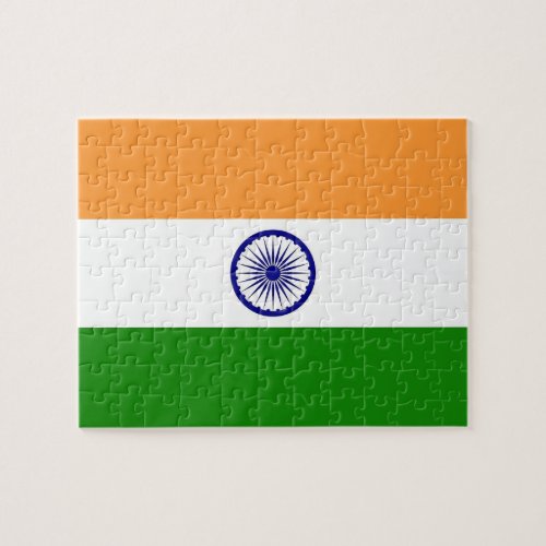 Puzzle with Flag of India