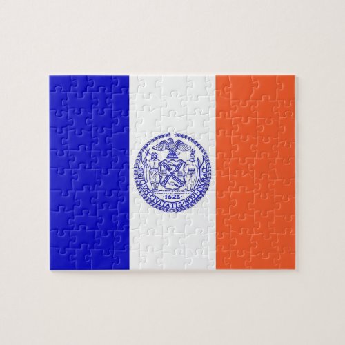 Puzzle with Flag of New York City