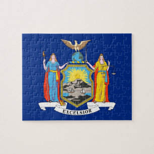 Puzzle with Flag of New York State