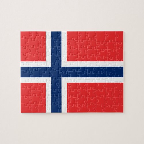 Puzzle with Flag of Norway