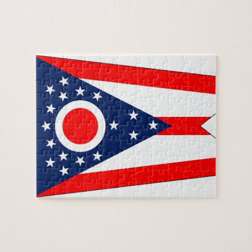 Puzzle with Flag of Ohio State