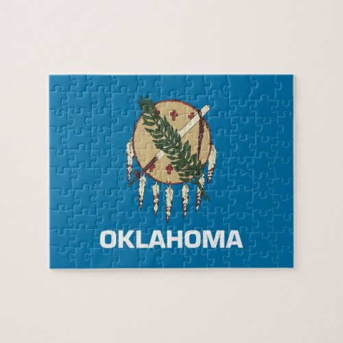 Puzzle with Flag of Oklahoma State