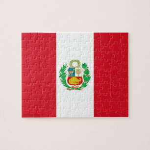 Puzzle with Flag of Peru