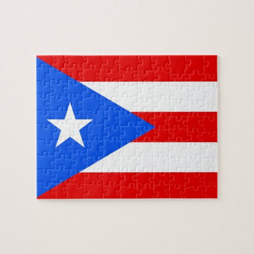 Puzzle with Flag of Puerto Rico State