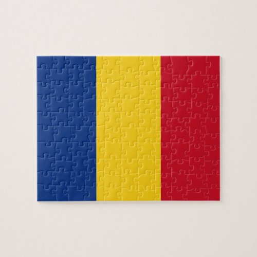 Puzzle with Flag of Romania