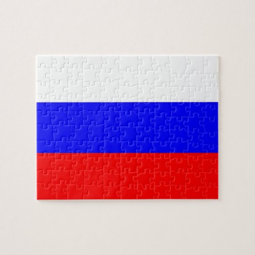 Puzzle with Flag of Russia