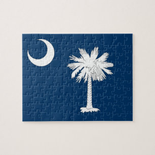 Puzzle with Flag of South Carolina State