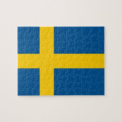 Puzzle with Flag of Sweden