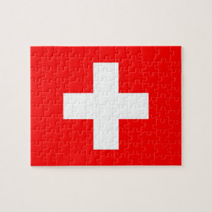 Puzzle with Flag of Switzerland