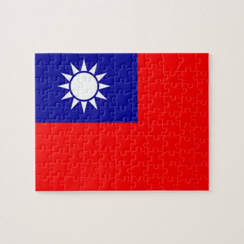 Puzzle with Flag of Taiwan