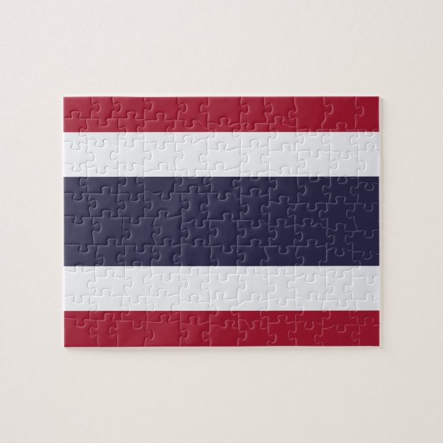 Puzzle with Flag of Thailand (Horizontal)