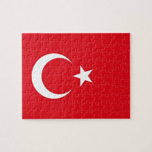 Puzzle with Flag of Turkey