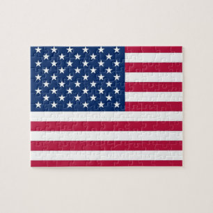 Puzzle with Flag of USA